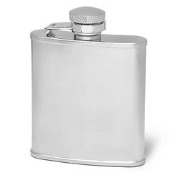2.5 Ounce Satin Finish Flask with Personalized Engraving