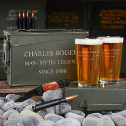 Personalized 30 Caliber Ammo Can Gift for Veterans