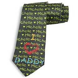 Personalized Father's Day One Child Tie