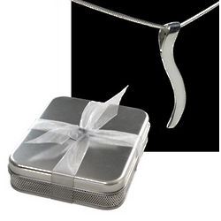 Silver Connection Necklace in 10th Anniversary Gift Tin
