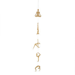 Brass Yoga Pose Wall Hanging