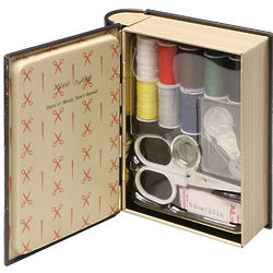 Darn It Sewing Kit in Little Book-Shaped Tin