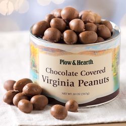 Chocolate-Covered Virginia Peanuts, 20 Oz. Resealable Tin