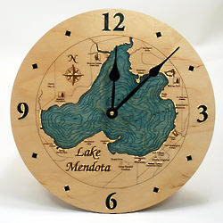 Lake Mendota Wall Clock