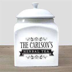 Personalized Herbal Tea Jar