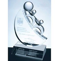 Teamwork Crystal Motivational Award