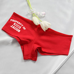 Personalized Property of XOXO Red Panties