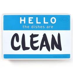 Flipside Hello Reversible Dishwasher Sign