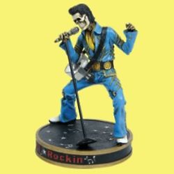 Still Rocking Skeleton Elvis Figurine