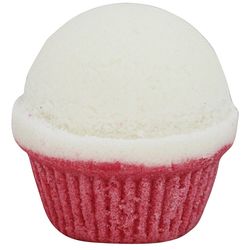 Fizzy Vanilla Peppermint Cupcake Bath Bomb