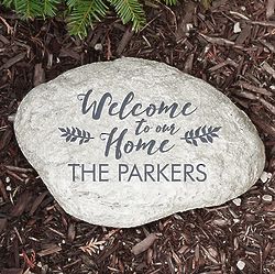 Personalized Welcome to Our Home Garden Stone