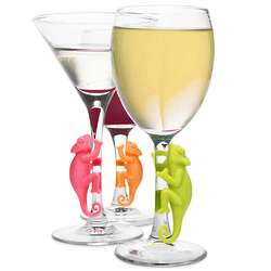 Chameleon Social Climber Wine Charms