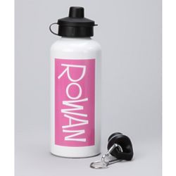 Personalized Pink Name Water Bottle
