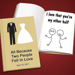 Personalized Our Wedding Love Book