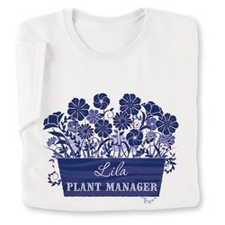 Personalized Plant Manager Gardening Shirt