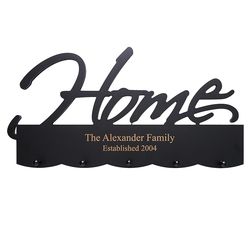 Personalized Home Script Coat Rack