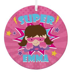 Personalized Super Girl Ornament