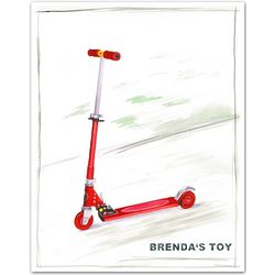 Personalized Scooter Art Print
