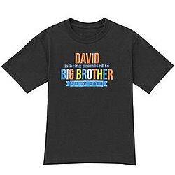 Personalized Sibling Promotion Shirt