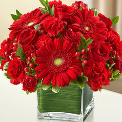 Healing Tears Red Bouquet of Flowers