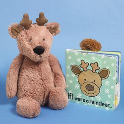 If I Were a Reindeer Children's Book with Plush Reindeer Toy