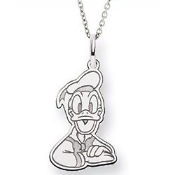 Sterling Silver Donald Duck Pendant