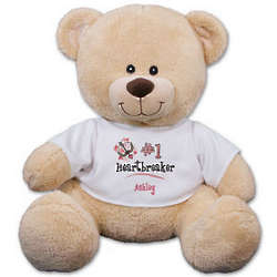 Personalized Number One Heartbreaker Teddy Bear