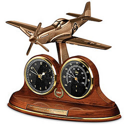 P-51 Mustang Tabletop Clock