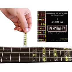 Combination Sticker Learning Pack for Electric or Acoustic Guitar