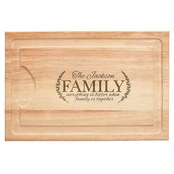 Personalized Better Together Wood Cutting Board