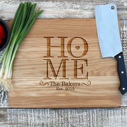 Home Family Name Engraved Personalized Cutting Board