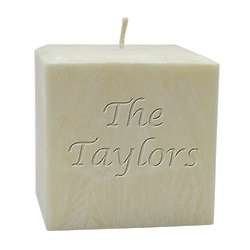 Personalized 4" Palm Wax Name Candle