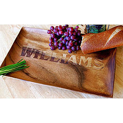 Personalized Wood Serving Tray