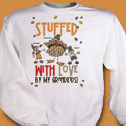 Stuffed with Love Personalized Thanksgiving Sweatshirt