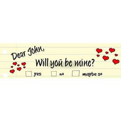 Do You Love Me 24x72 Personalized Vinyl Banner