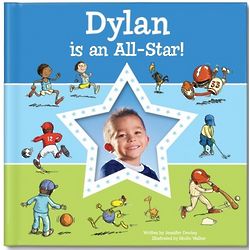 Blue I'm An All-Star Personalized Book