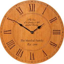 Family Love Personalized Wall Clock
