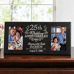 Personalized Then and Now Anniversary Photo Frame