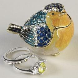 Bird Jewelry Box Figure