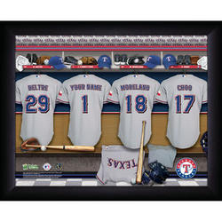 Personalized Texas Rangers Locker Room Print