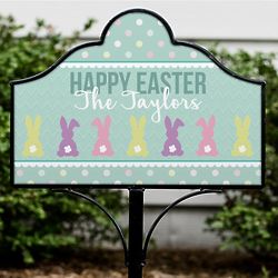 Personalized Bunny Tails Magnetic Sign