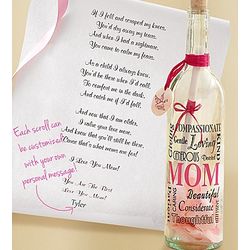 Personalized Message in a Bottle for Mom