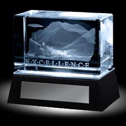 Excellence Mountain 3D Crystal Award