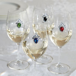 Magnetic Jeweled Wine Charms