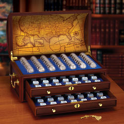 US State Quarters Series with Treasure Chest