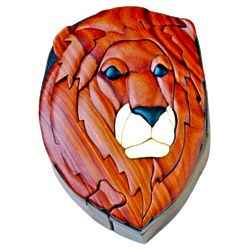 Lion Secret Wooden Puzzle Box