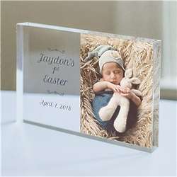 Personalized Baby's First Easter Photo Plaque
