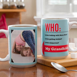Large Who Loves You Personalized Mug