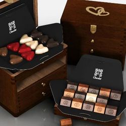 Romantic Adonis Seduction French Chocolates Gift Box