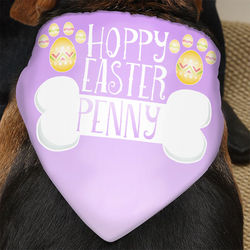 Dog's Personalized Easter Spring Bandana